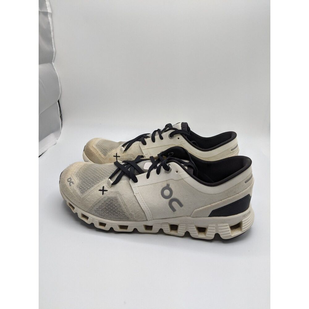On Women's Cloud X 3 Sneakers, White/Black, 8.5 Medium US